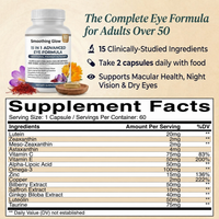 Smoothing Glow 15-in-1 Advanced Eye Formula — Supplement facts